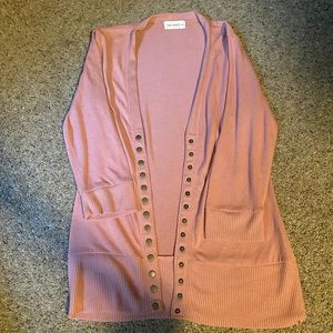 3/4 sleeve button cardigan